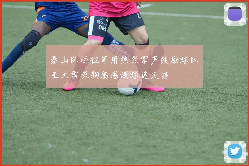 泰山队远征军用热烈掌声鼓励球队王大雷深鞠躬感谢球迷支持